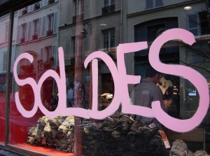 Sale season in Paris